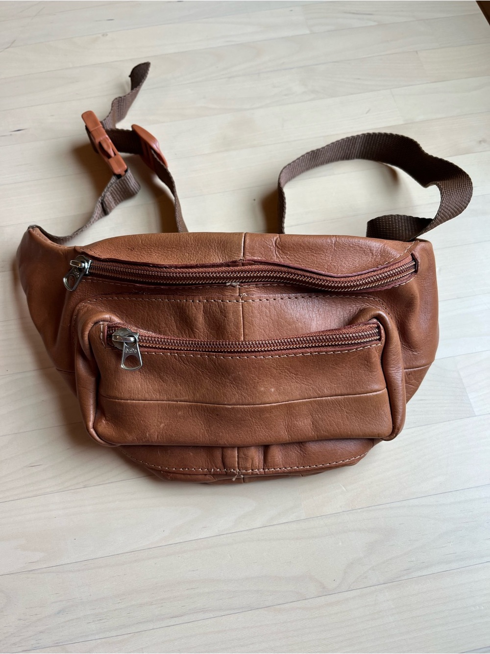 Classic Brown Leather Waist Bag